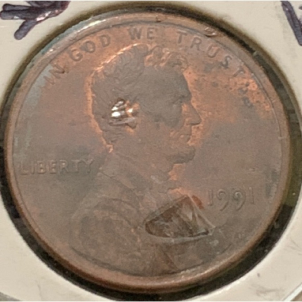 Error - 1991 Lincoln Cent
